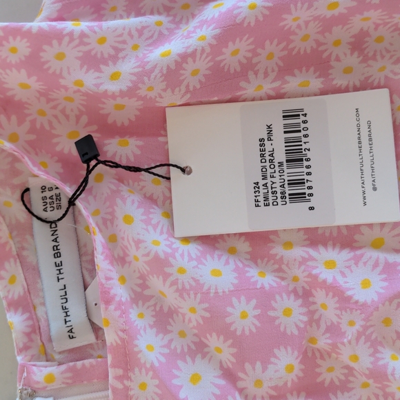 Faithfull the Brand Emilia midi dress,NWT,M - Picture 4 of 13